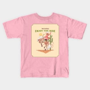 Cowgirl Rodeo Horse Rider Horse Riding Horse Lover Kids T-Shirt